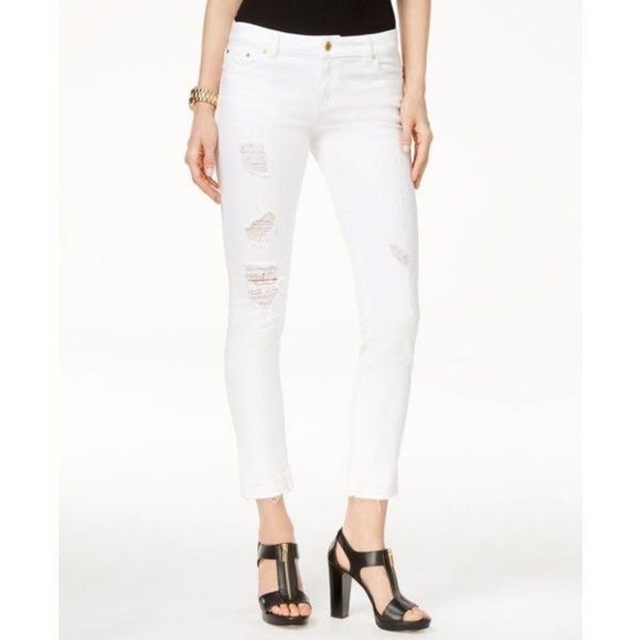 Michael Kors Denim - Michael Kors Ankle Skinny Jeans White Size 34